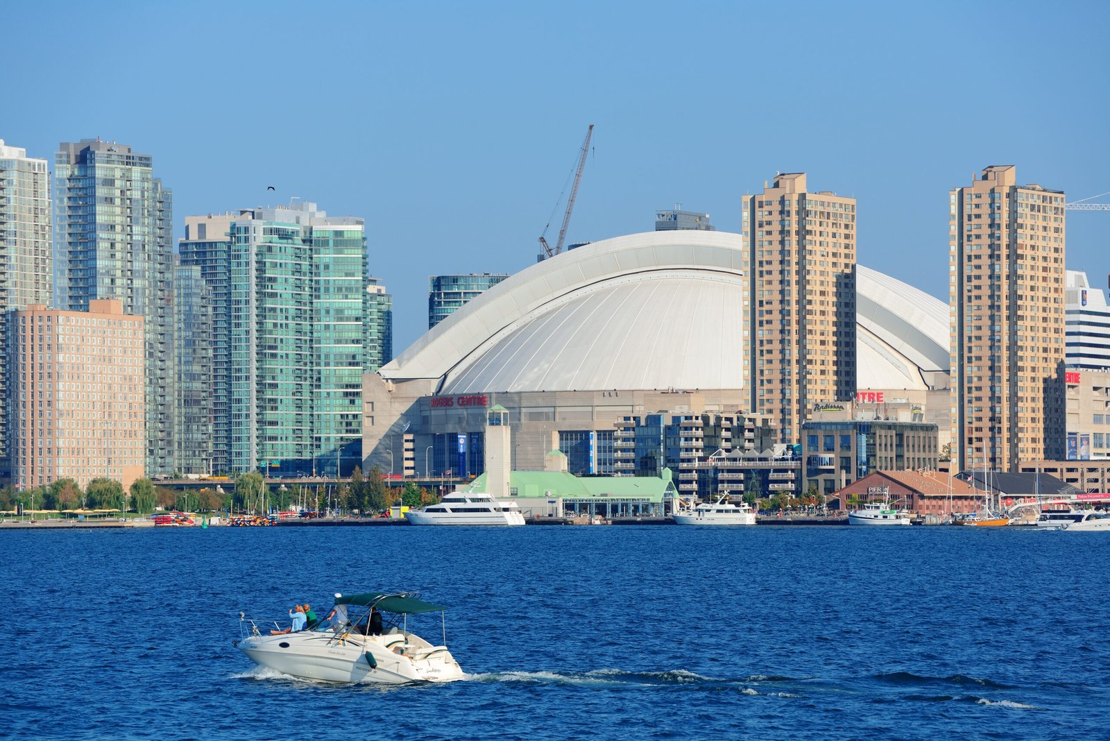 TORONTO, CANADA - JULY 3: Toronto skyline with architectures on July 3, 2012 in Toronto, Canada. Toronto with the population of 6M is the provincial capital of Ontario and the largest city in Canada.